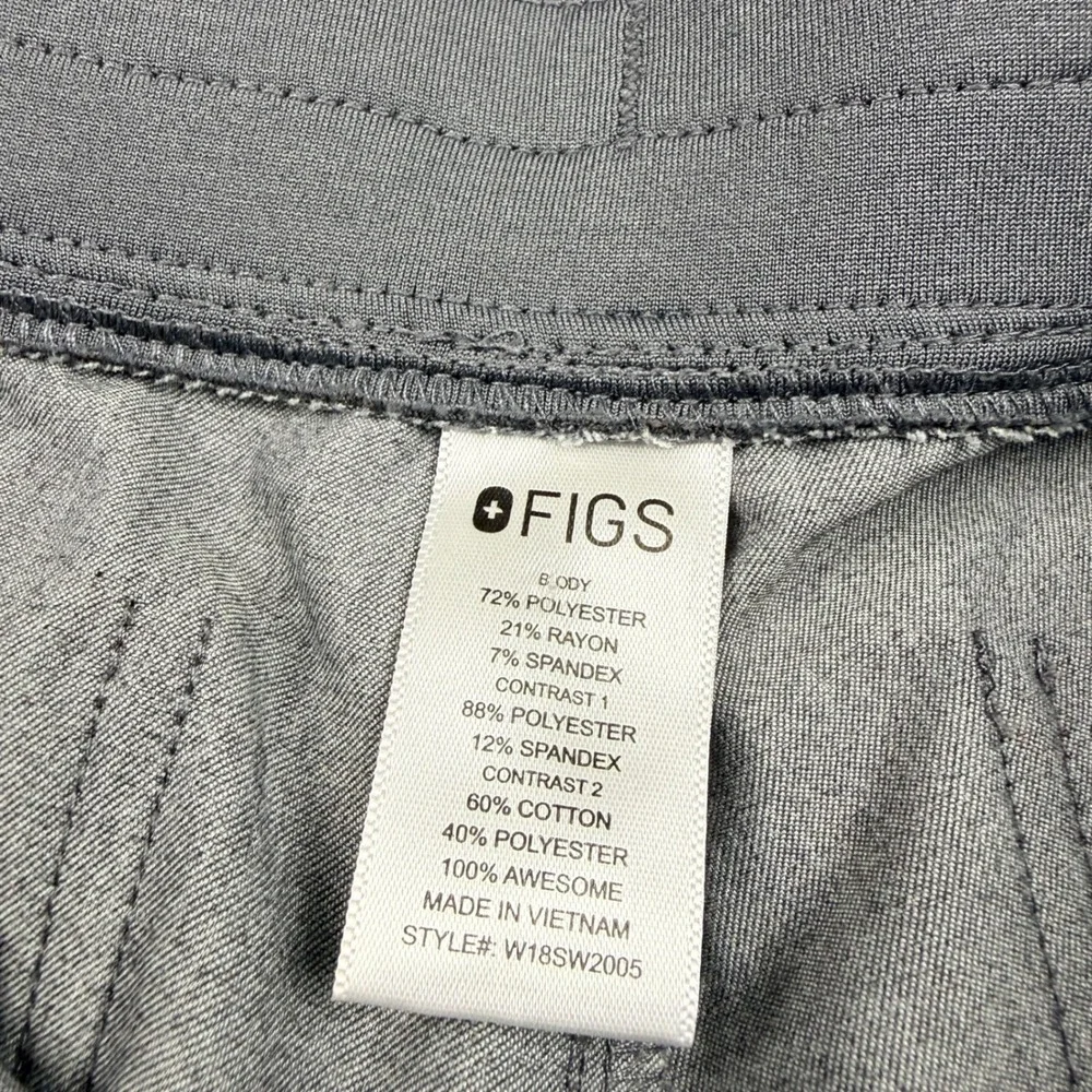 FIGS Technical Collection Men's Charcoal Grey Jogger Scrub Pants Size‎ Small
